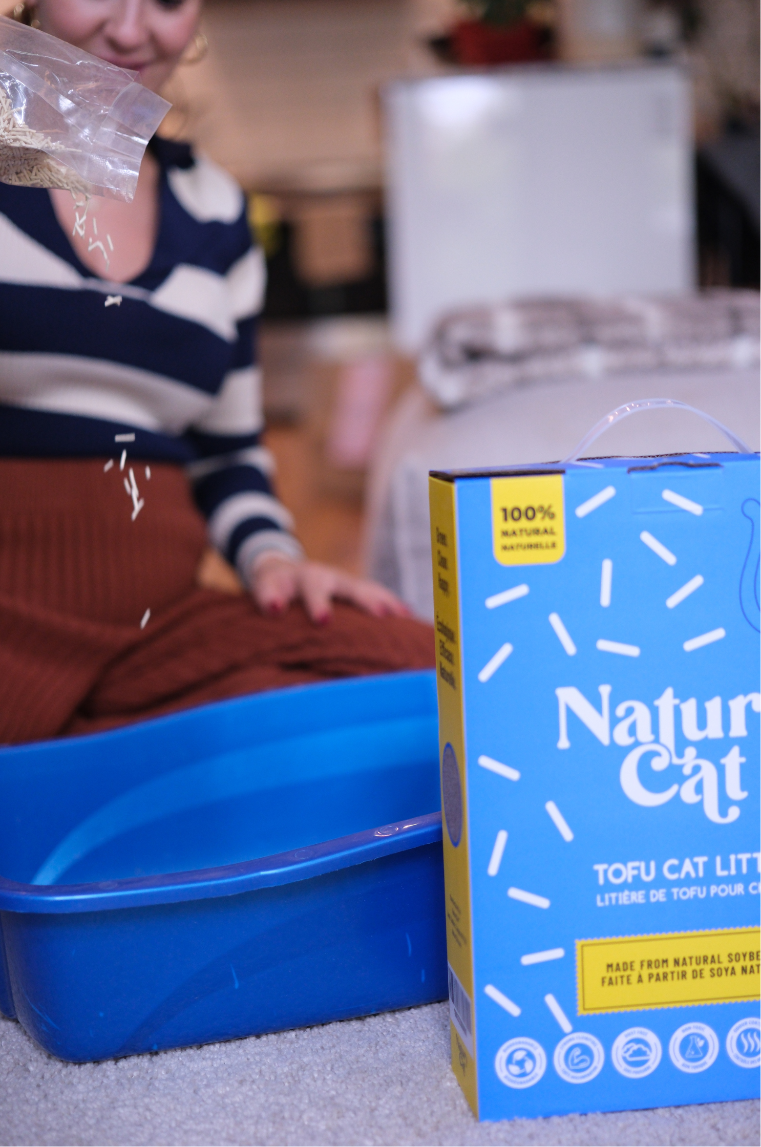 Litière de tofu Naturycat – 100% naturelle et vegan pour chats